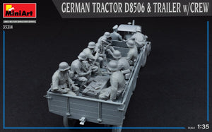 MiniArt 35314 GERMAN TRACTOR D8506 &amp;amp; TRAILER w/CREW 1/35 – imagen 7