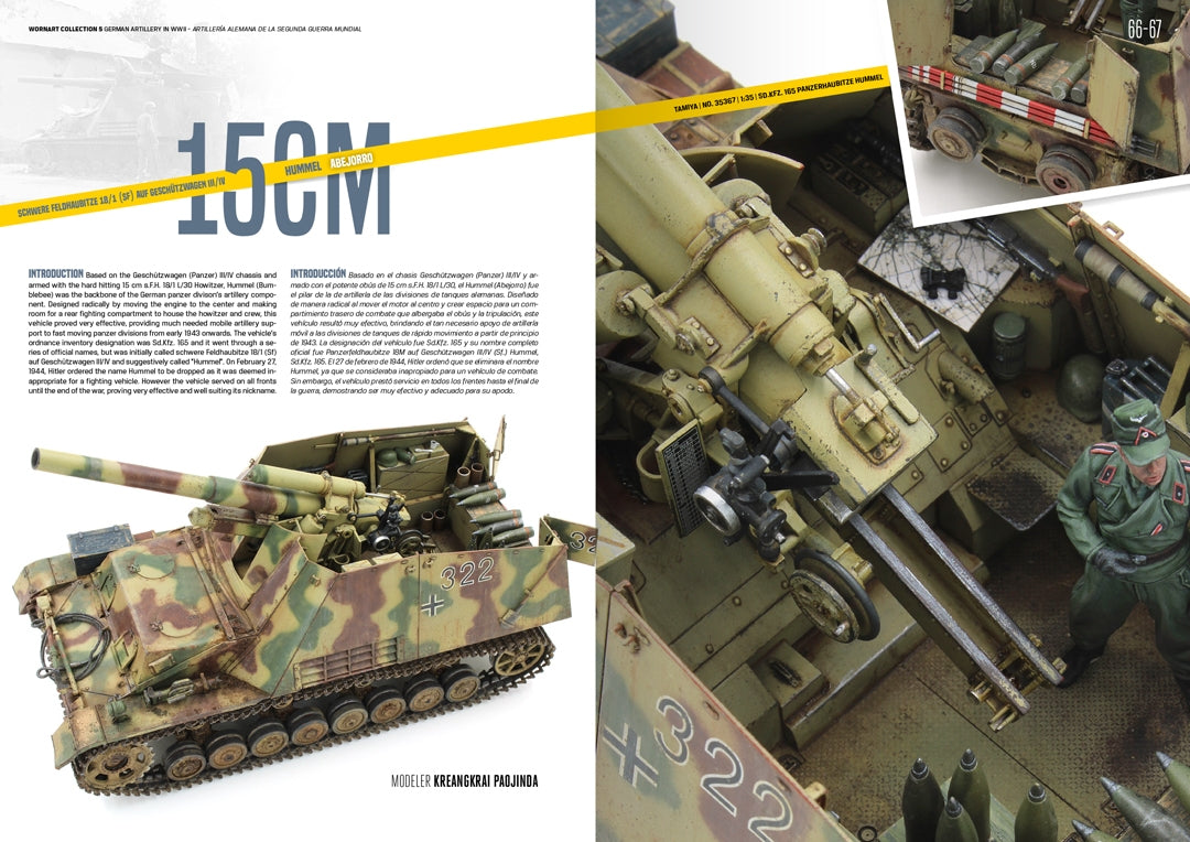 AK Interactive AK4907 WORN ART COLLECTION ISSUE 05 – GERMAN ARTILLERY - Bilingual English/Spanish – Bild 8