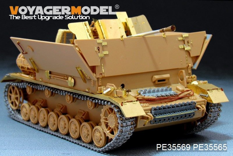 Voyager Model PE35569 WWII German Sd.Kfz.161/3 37mm Flak Auf Fgst.Pz.Kpfw. IV(Sf) &amp;quot;MOBELWAGEN&amp;quot;(B ver include Gun barrel）For TAMIYA 35237 1/35 – immagine 3