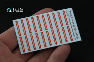 Quinta Studio QP35006 Remove Before Flight standart external streamer 24, 20 Pcs 1/35 – immagine 2