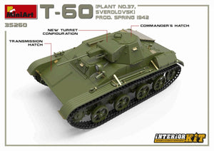 MiniArt 35260 T-60 PLANT N.37, SVERDLOVSK PROD. SPRING 1942. INTERIOR KIT 1/35 – immagine 9