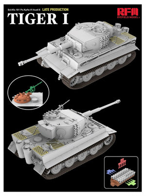 Rye Field Model 5080 Tiger I Late Production Zimmerit &amp;amp; Full Interior 1/35 – imagen 4