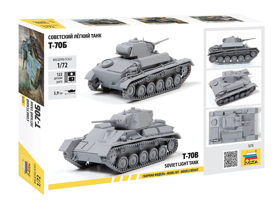 Zvezda 5078 Soviet light tank T-70B 1/72 – Bild 2