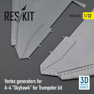 RESKIT RSU32-0083 VORTEX GENERATORS FOR A-4 &amp;quot;SKYHAWK&amp;quot; FOR TRUMPETER KIT (3D PRINTED) 1/32 – Bild 2
