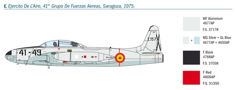 Italeri 1444 T-33A SHOOTING STAR 1/72 – imagen 13