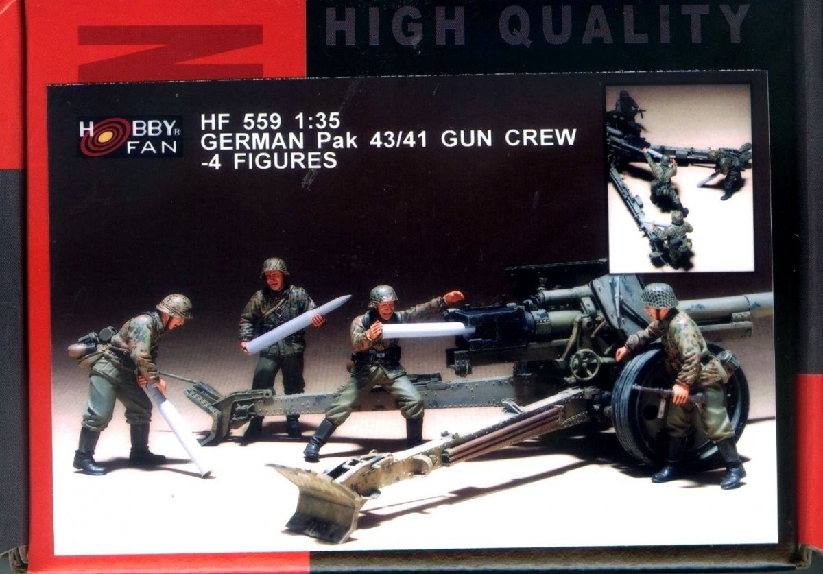 Hobby Fan HF559 GERMAN PAK43/41 GUN CREW- 4 FIGURES 1/35 – Bild 2