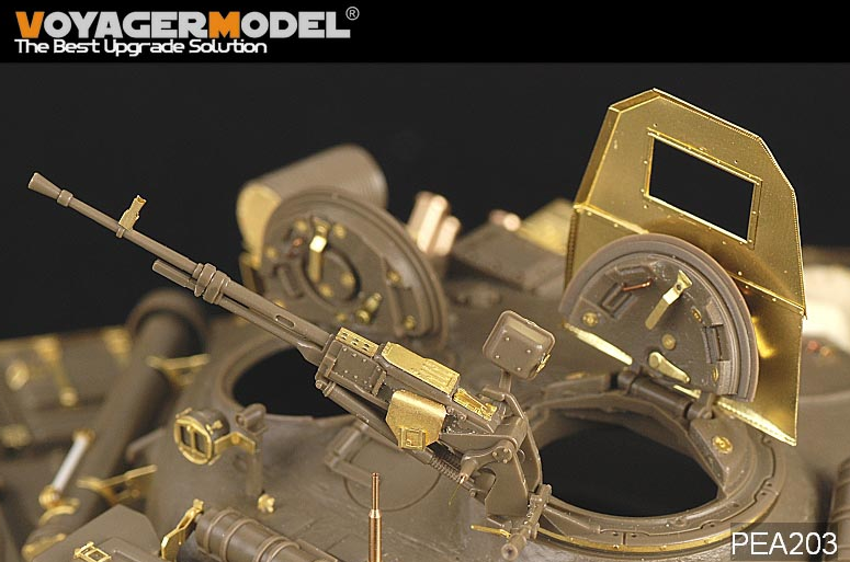 Voyager Model PEA203 Modern Russian T-72 Anti-Fragment Shield w/NSVT 12.7mm Machine Gun (For All) 1/35 – zdjęcie 2