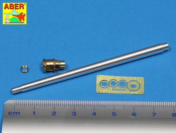 Aber 35L-137 U.S 76 mm M1A2 barrel with muzzle brake for Sherman M4 &amp;amp; M-18 Hellcat 1/35 – zdjęcie 2