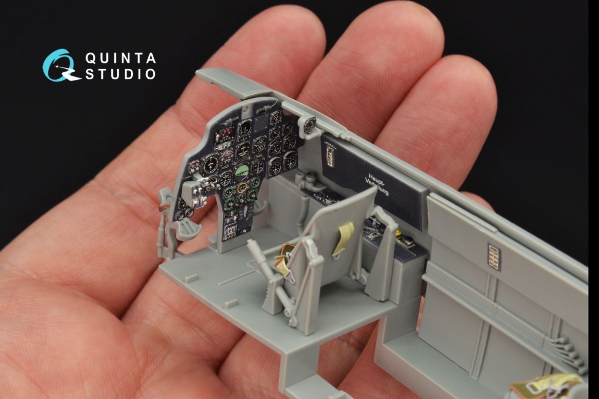 Quinta Studio QD32063 Bf 110C/D 3D-Printed &amp;amp; coloured Interior on decal paper (for Dragon kit) 1/32 – immagine 8