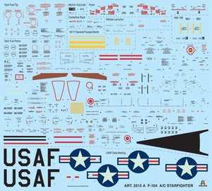 Italeri 2515 F-104 STARFIGHTER A/C 1/32 – immagine 15