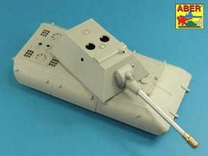Aber 35L-261 Lufa 150mm z hamulcem do niemieckiego czołgu E-100 z wieżą Krupp 1/35 – zdjęcie 5