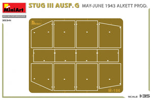 MiniArt 35341 STUG III AUSF. G MAY-JUNE 1943 ALKETT PROD. 1/35 – imagen 3