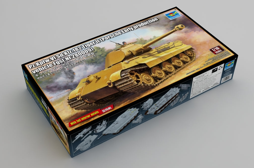 Trumpeter 00948 German Tiger II Heavy Tank - Porsche Turret Early Production 1/16 – immagine 2