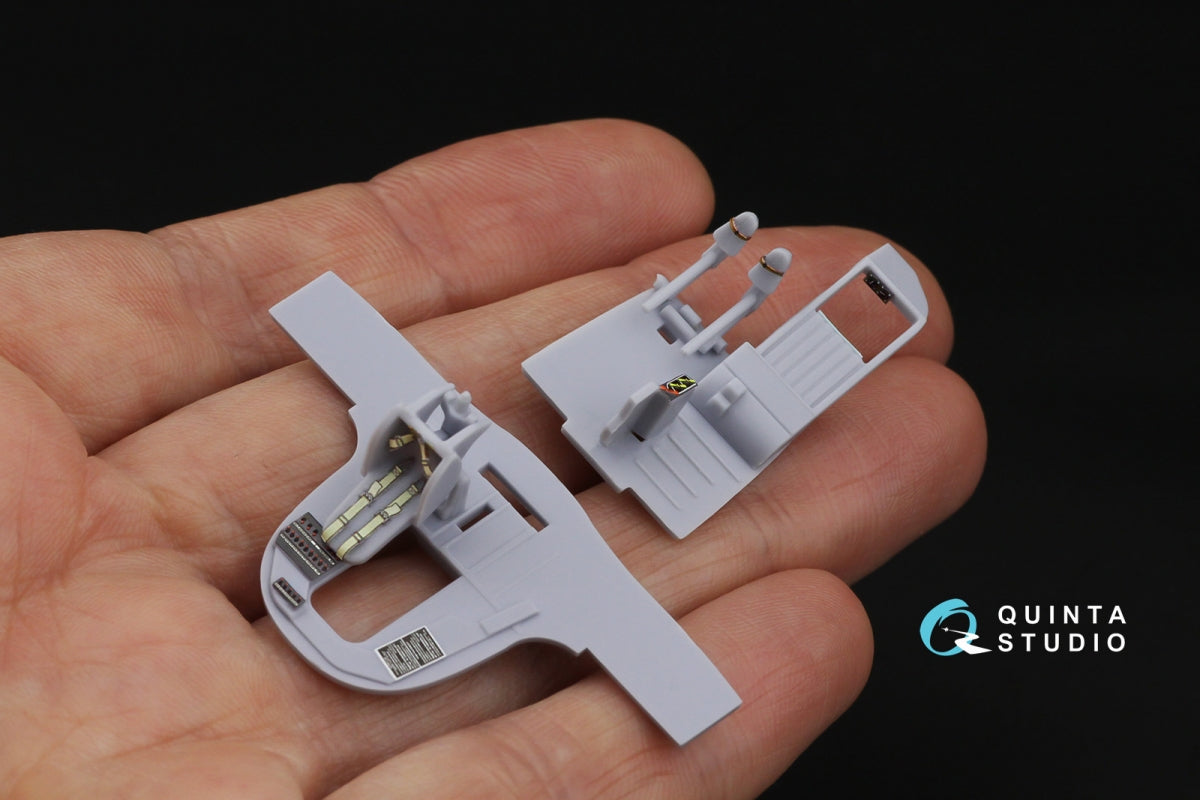 Intérieur imprimé en 3D et coloré sur papier décalcomanie Quinta Studio QD72204 He 111 P/H (Airfix) 1/72 – image 10