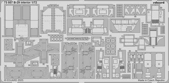Eduard 73807 B-29 interior HOBBY 2000, ACADEMY 1/72 – Bild 2