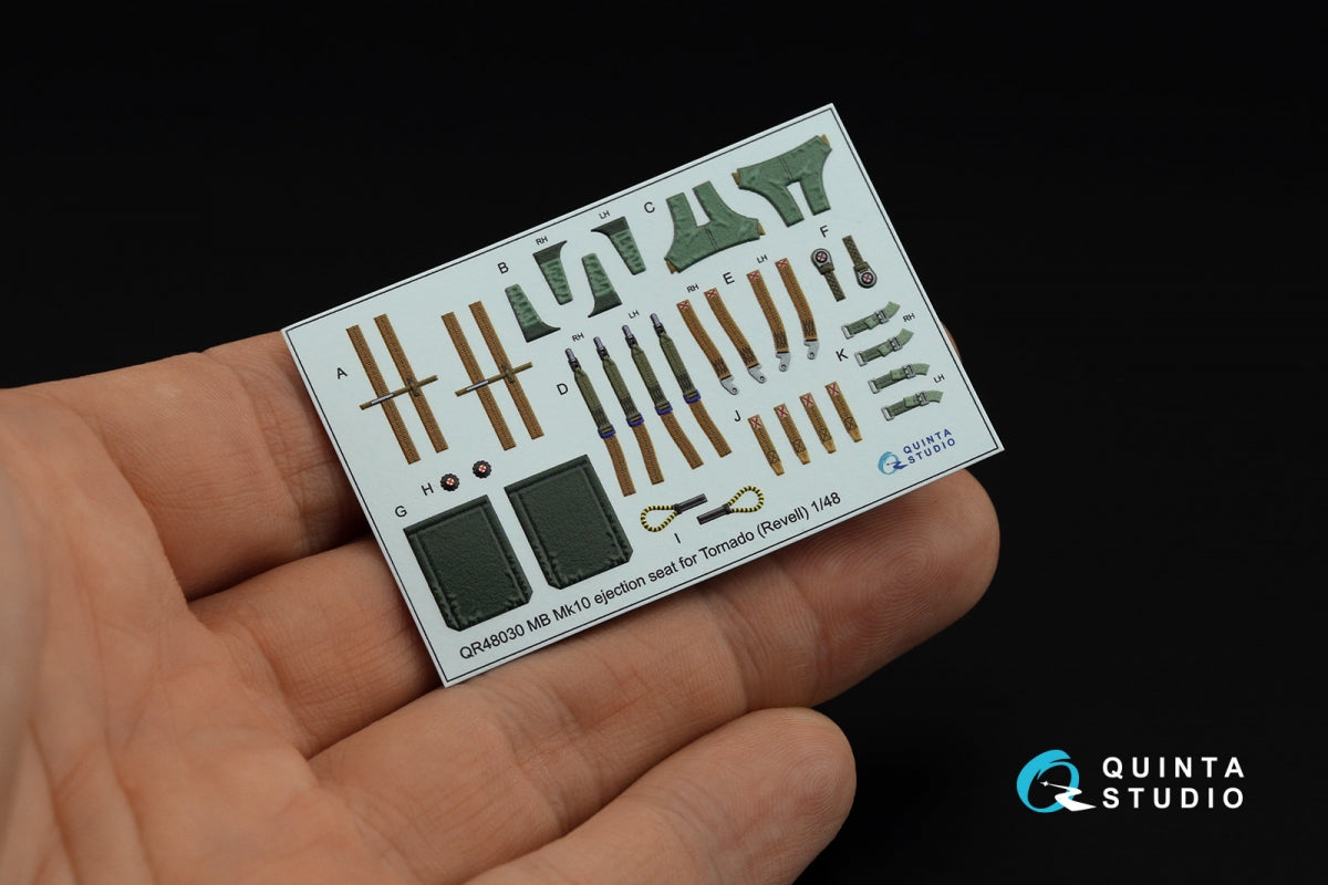 Quinta Studio QD+48054 Tornado IDS German 3D-Printed &amp;amp; coloured Interior on decal paper (Revell) (with 3D-printed resin parts) 1/48 – immagine 3
