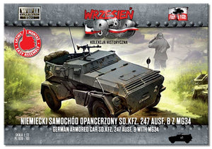 First To Fight PL101 Niemiecki Samochód Opancerzony Sd.Kfz. 247 Ausf. B Z MG34 1/72 – Bild 2
