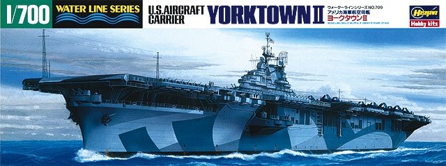 Hasegawa WL709 U.S.S. Aircraft Carrier Yorktown II 1/700