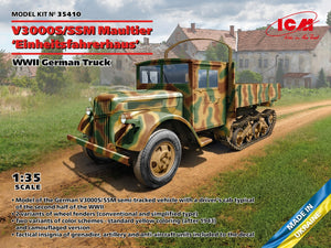 ICM 35410 V3000S/SSM Maultier &amp;#39;Einheitsfahrerhaus&amp;#39;, camion allemand de la Seconde Guerre mondiale 1/35