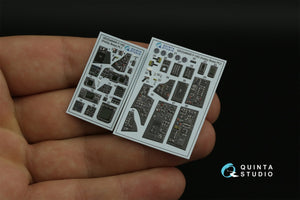 Quinta Studio QDS-48405 F-14D 3D-Printed &amp;amp; coloured Interior on decal paper (Hobby Boss) (Small version) 1/48 – immagine 5