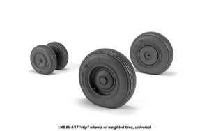Armory Models AW48038 Mil Mi-8/17 Hip wheels w/ weighted tires 1/48 – immagine 4