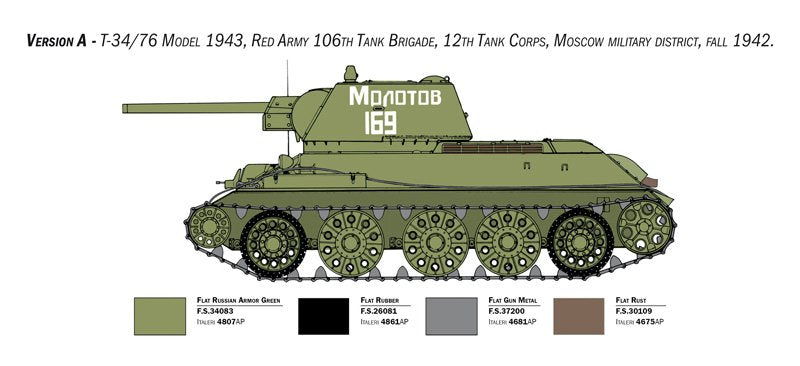 Italeri 6570 T-34/76 mod. 1943 1/35 – image 6