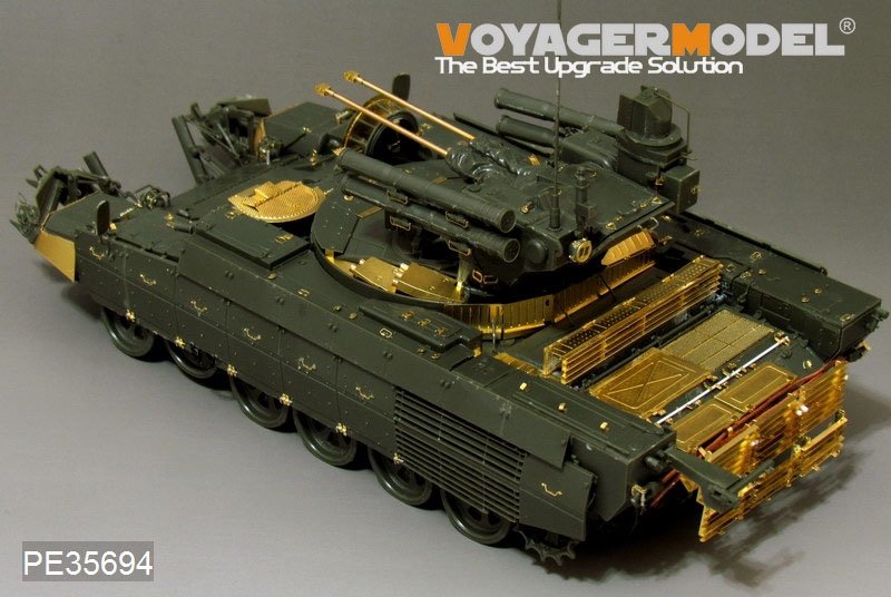 Voyager Model PE35694 Modern Russian &amp;quot;Terminator&amp;quot; Fire Support Combat Vehicle BMPT (Gun barrel ,smoke discharger include) (For MENG TS-010) 1/35 – immagine 3