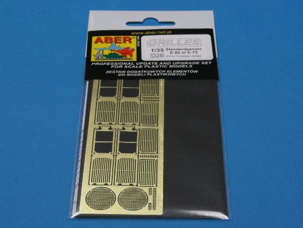 Aber 35G26 Grilles for german tank Standardpanzer E-75 or E-50 1/35 – immagine 6
