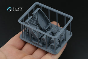 Quinta Studio QD+35144 AH-64A forward avionics bays 3D-Printed &amp;amp; coloured Interior on decal paper (Trumpeter) (with 3D-printed resin parts) 1/35 – immagine 6