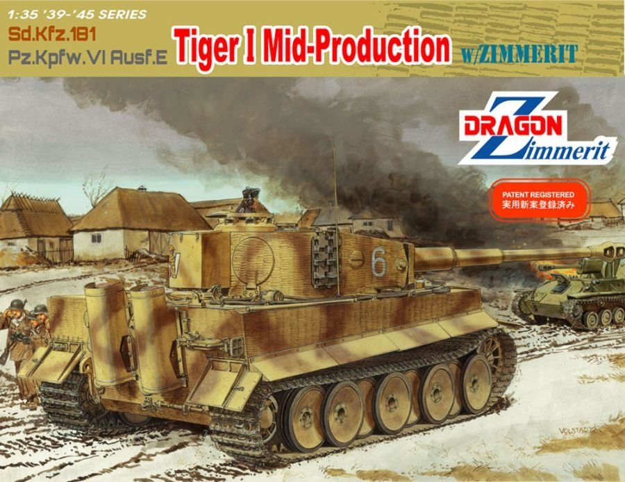 Dragon 6700 Sd.Kfz 181 Pz.Kpfw.VI Ausf.E Tiger I Mid Production w/Zimmerit 1/35 – Bild 2