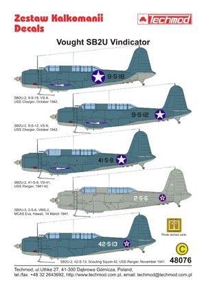 Techmod 48076 - Vought SB2U Vindicator 1/48 – imagen 2