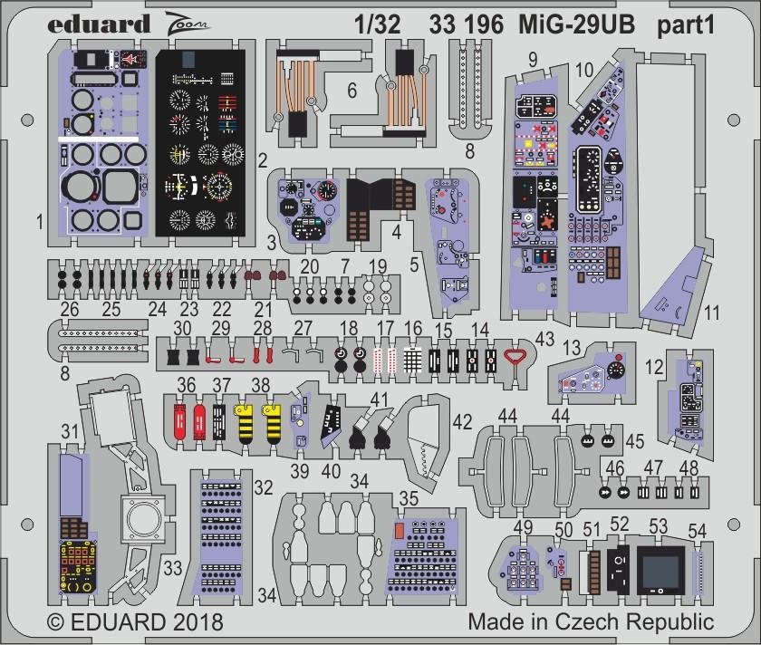 Eduard 33196 MiG-29UB TRUMPETER 1/32