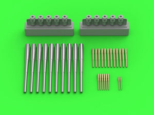 Armement du Master SM-350-106 SMS Seydlitz - canons de 280 mm (10 pièces), 150 mm (12 pièces), 88 mm (8 pièces) avec éléments en résine pour le montage des canons (pour modèle Hobby Boss) 1/350