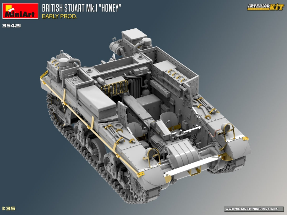 MiniArt 35421 BRITISH STUART MK.I HONEY EARLY PROD. INTERIOR KIT 1/35 – immagine 11