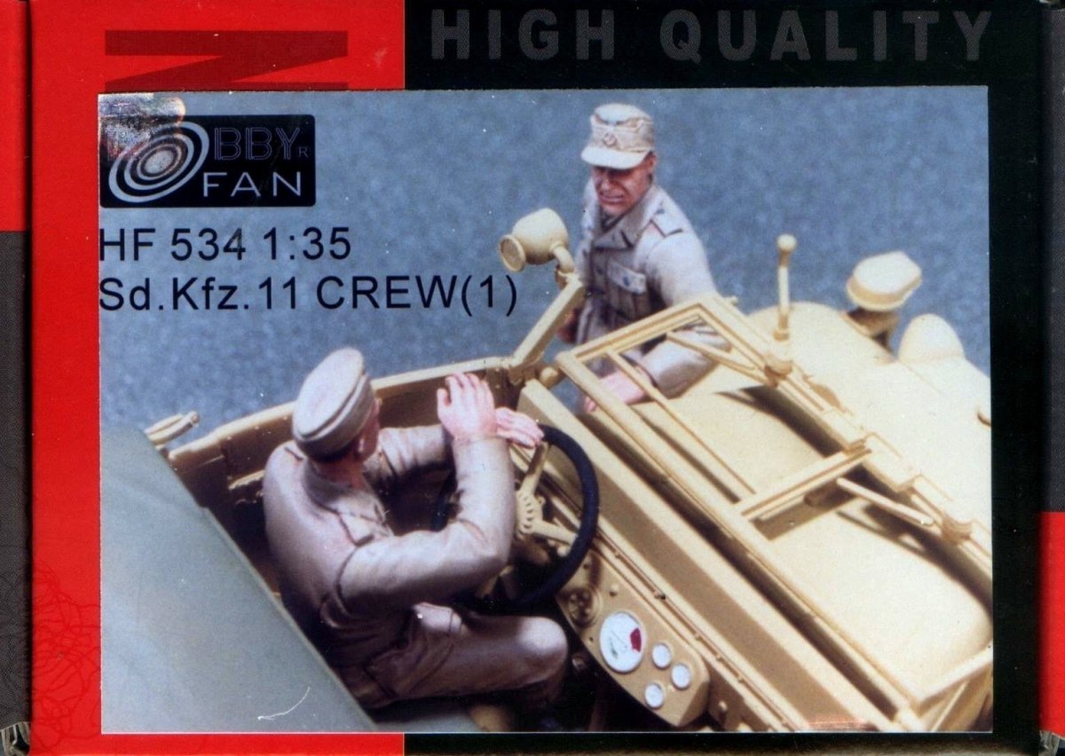 Hobby Fan HF534 Sdkfz11 CREW(1) AFRIKAKORPS-2 FIGURES 1/35 – imagen 2