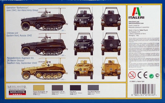 Italeri 7034 Sd. Kfz. 250/3 1/72 – zdjęcie 3