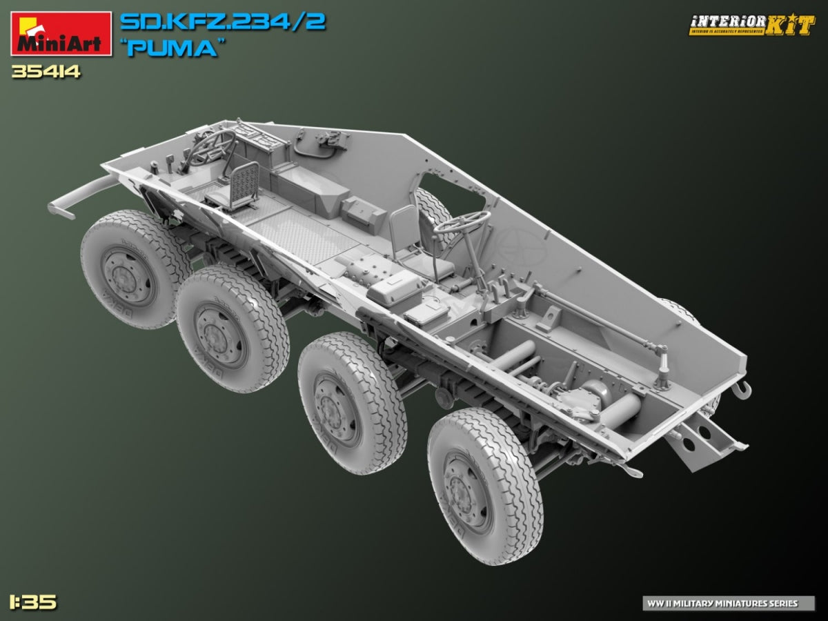 MiniArt 35414 Sd.Kfz. 234/2 PUMA. INTERIOR KIT 1/35 – immagine 14