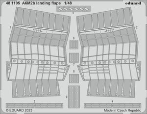 Eduard 481105 A6M2b landing flaps ACADEMY 1/48