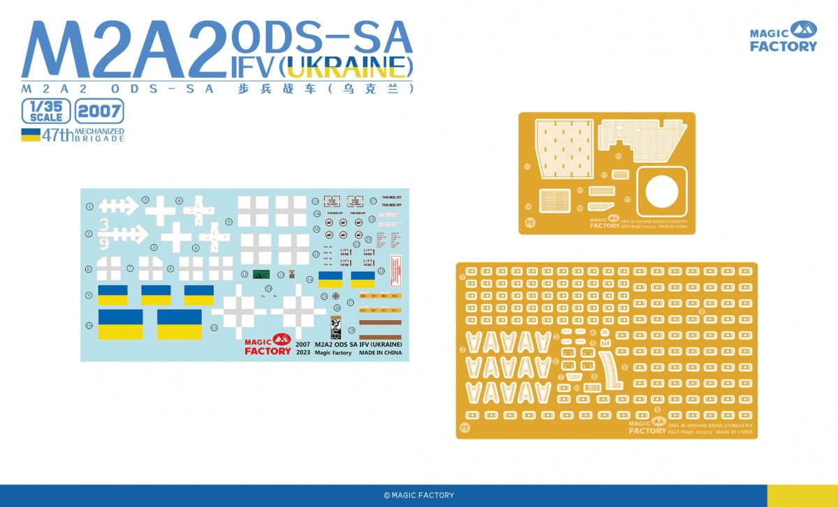 Magic Factory 2007 M2A2 ODS-SA IFV in Ukrainian Service (47th Mechanized Brigade) 1/35 – immagine 3