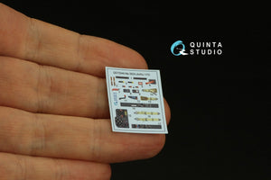 Quinta Studio QD72049 Me-262A 3D-Printed &amp;amp; coloured Interior on decal paper (Airfix) 1/72 – Bild 3