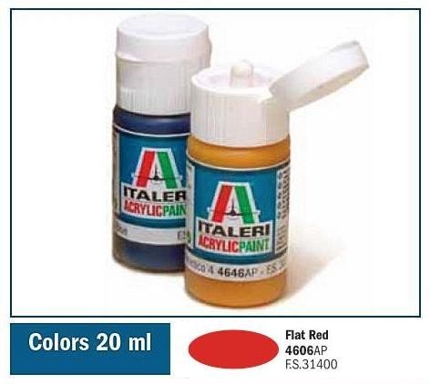 Italeri 4606AP FLAT RED 20ml