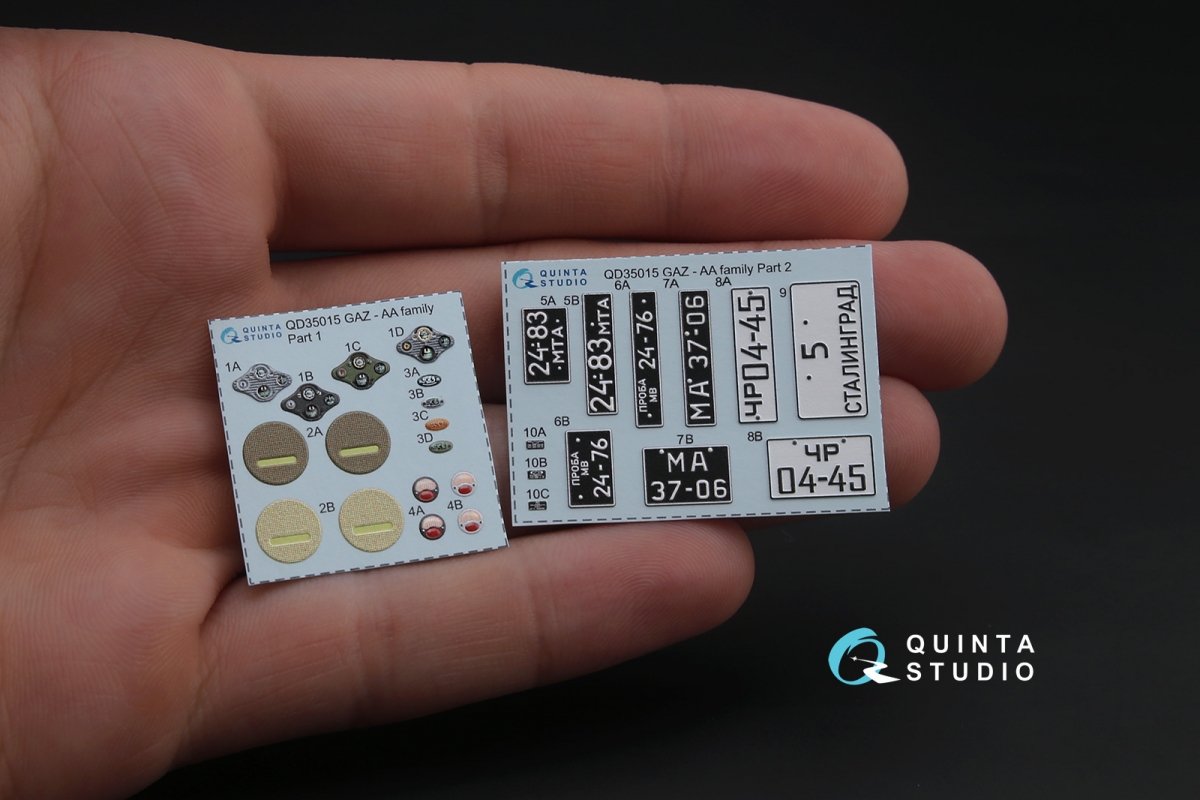Intérieur imprimé en 3D et coloré sur papier décalcomanie pour la famille GAZ-AA/AAA de Quinta Studio QD35015 (pour tous les kits) à l&amp;#39;échelle 1/35 – image 2