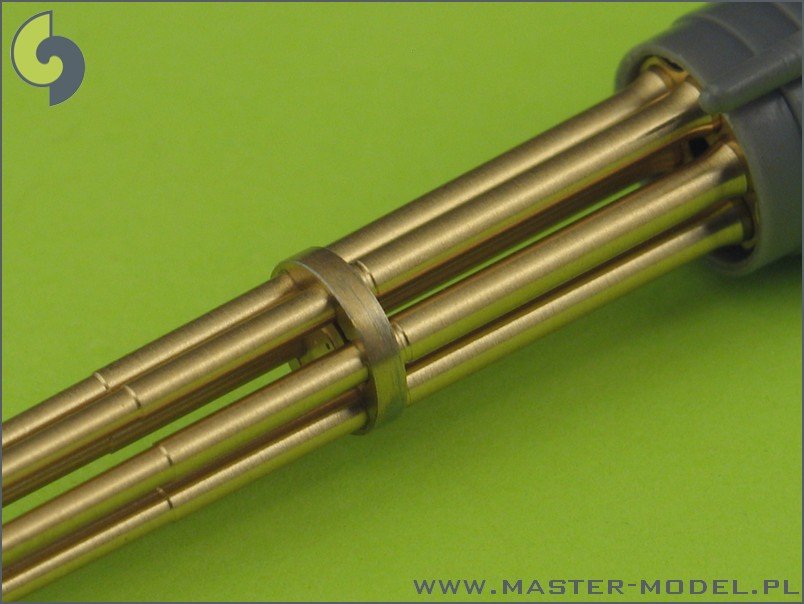Master AM-32-029 M61 A1 Vulcan - Six-barrelled rotary 20mm cannon - turned barrels with etched barrel clamps 1/32 – imagen 6