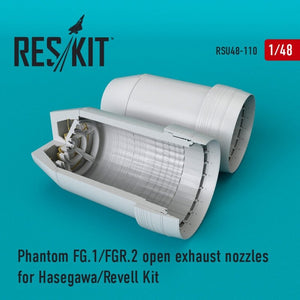 RESKIT RSU48-0110 Phantom FG.1/FGR.2 open exhaust nozzles for Hasegawa/Revell kit 1/48