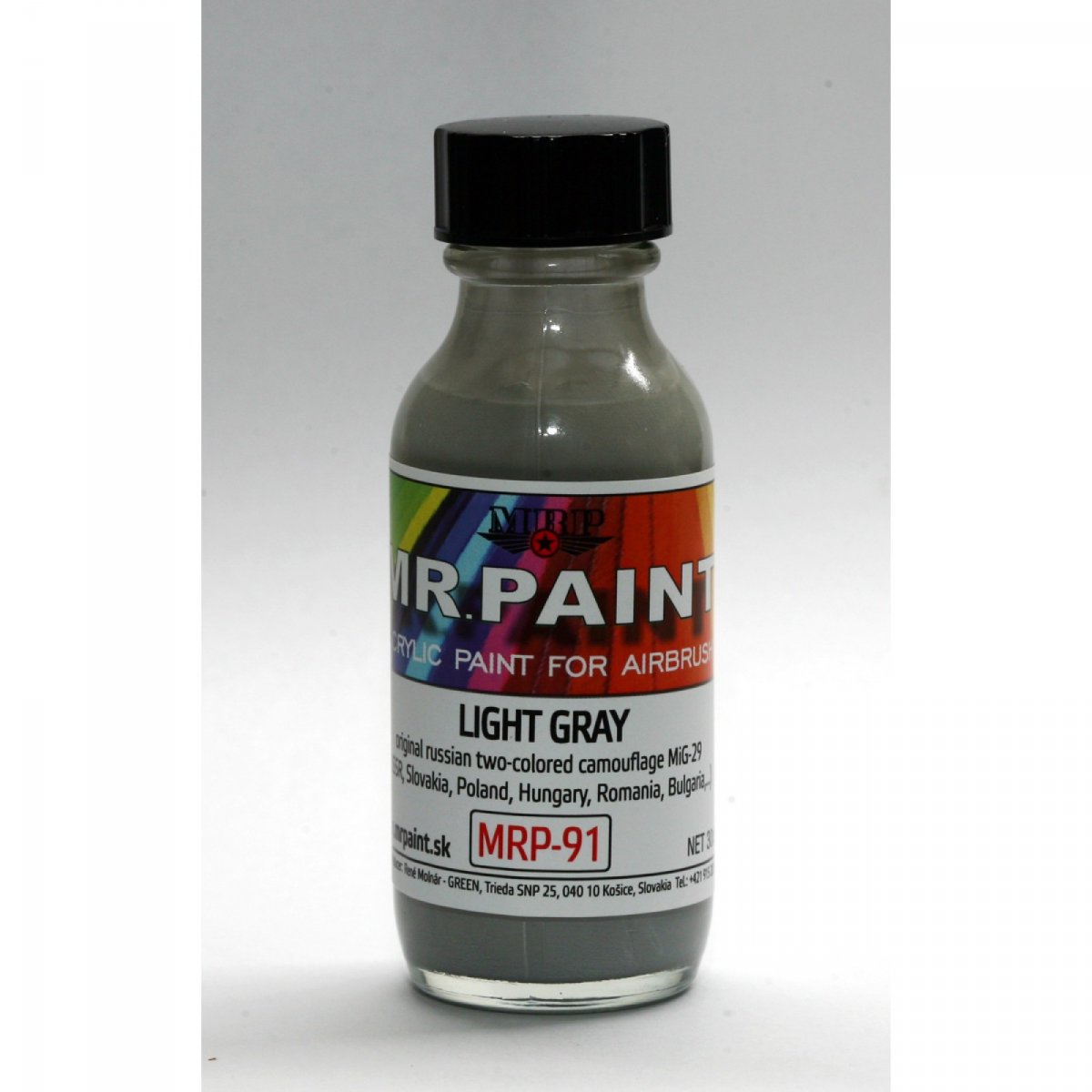 MR. Paint MRP-091 LIGHT GRAY Russian two-tone camo MIG-29 30ml – zdjęcie 2
