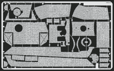 Eduard 35393 Panther Ausf. G early Zimmerit Horizontal 1/35 Tamiya – immagine 2