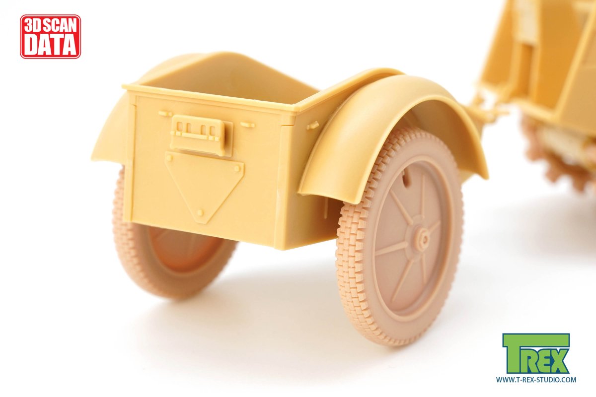 T-Rex Studio TR85060 Kettenkaraftrad Winterkette w/Sprockets, Wheels Type 2 1/35 – Bild 5