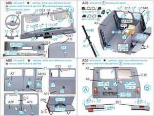 Quinta Studio QD35045 UAZ-3909 3D-Printed &amp;amp; coloured Interior on decal paper (Zvezda) 1/35 – immagine 11