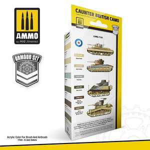 AMMO of Mig Jimenez 7181 CAUNTER BRITISH CAMO SET 6x17ml – immagine 2