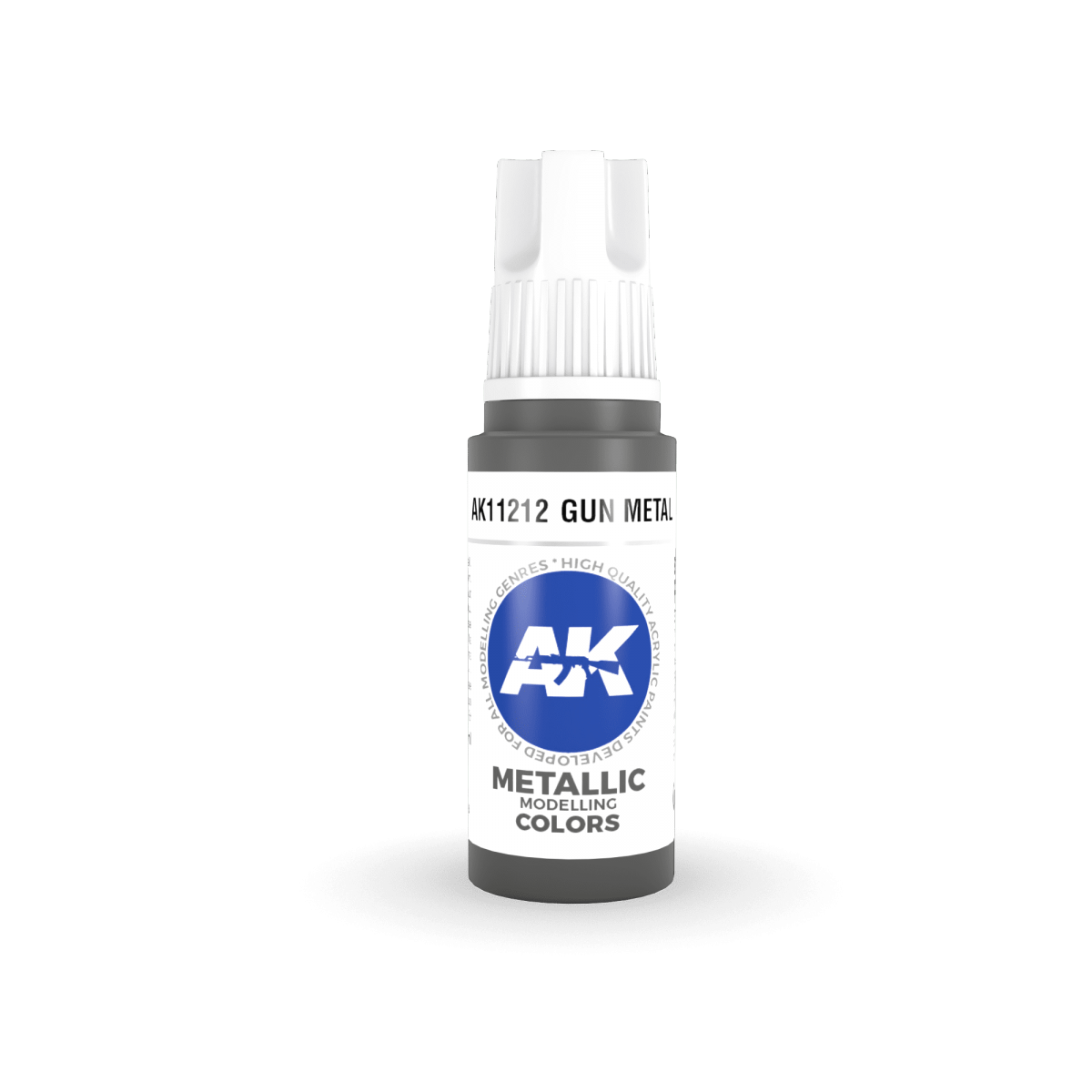 AK Interactive AK11212 GUN METAL – METALLIC 17ml – zdjęcie 2